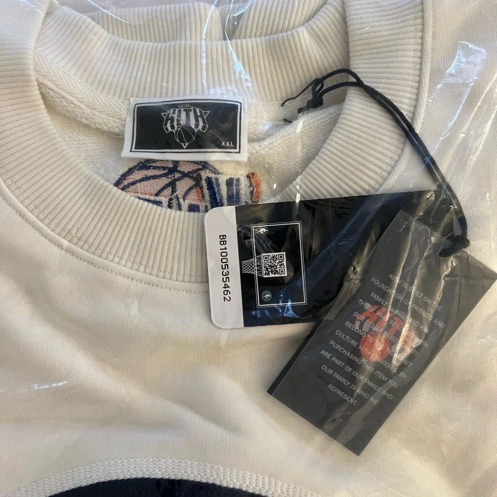 Kith for the New York Knicks City Vintage Nelson Crewneck in Sandrift Size XXL - Picture 10 of 11